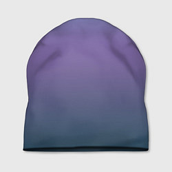Шапка Градиент голубой фиолетовый синий, цвет: 3D-принт