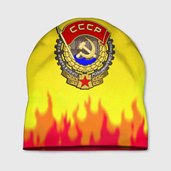 Шапка СССР огонь герб, цвет: 3D-принт