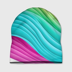 Шапка Волнистая абстракция градиент, цвет: 3D-принт