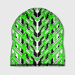 Шапка Зелёная техно броня, цвет: 3D-принт