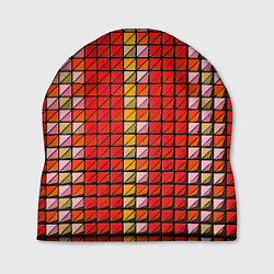 Шапка Красные плитки, цвет: 3D-принт