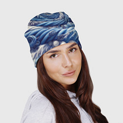 Шапка Denim funnel - fashion trend, цвет: 3D-принт — фото 2