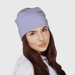 Шапка Эмоция хандры - бледно-фиолетовый, цвет: 3D-принт — фото 2