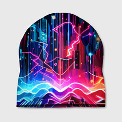 Шапка Neon fantasy - ai art, цвет: 3D-принт