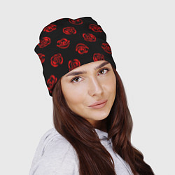 Шапка Twenty one pilots rose pattern, цвет: 3D-принт — фото 2