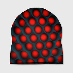 Шапка Оптическая иллюзия красная броня, цвет: 3D-принт