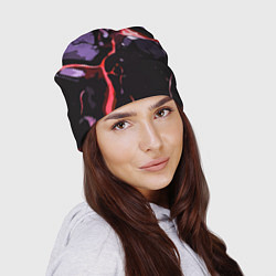 Шапка Красный разлом в камне, цвет: 3D-принт — фото 2