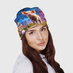 Шапка Поросенок и звездное небо, цвет: 3D-принт — фото 2