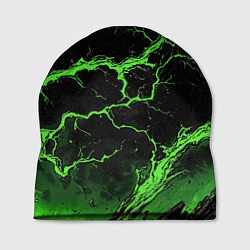 Шапка Зеленая молния разлома