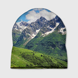 Шапка Домбай - горный пейзаж на Северном Кавказе, цвет: 3D-принт