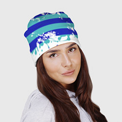 Шапка Капли краски, цвет: 3D-принт — фото 2