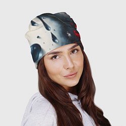 Шапка Сюрреалистичная абстракция с каплями, цвет: 3D-принт — фото 2