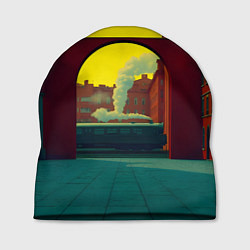 Шапка Арт с поездом, цвет: 3D-принт