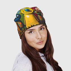 Шапка Арт с человечками, цвет: 3D-принт — фото 2