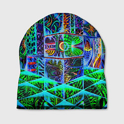 Шапка Психоделика узор кислотный, цвет: 3D-принт