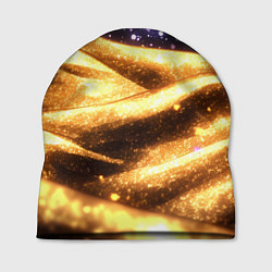 Шапка Золотая текстура и синее небо, цвет: 3D-принт