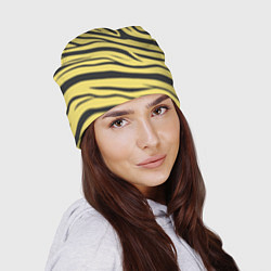 Шапка Светлый тигровый паттерн, цвет: 3D-принт — фото 2