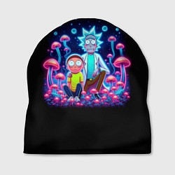 Шапка Неоновые Рик и Морти - нейроарт фантазия, цвет: 3D-принт