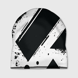 Шапка Color black white
