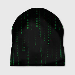 Шапка Color black green