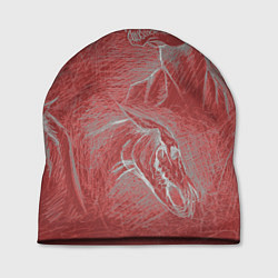 Шапка Черепа лошадей - эскиз, цвет: 3D-принт