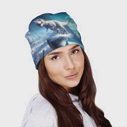 Шапка Снежный динозавр - история вымирания, цвет: 3D-принт — фото 2