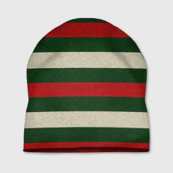 Шапка Цветные лини текстура ткани, цвет: 3D-принт