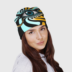 Шапка Глаз - психоделика, цвет: 3D-принт — фото 2