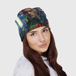 Шапка Мужчина в стиле киберпанка, цвет: 3D-принт — фото 2