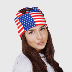 Шапка Monster energy usa pattern, цвет: 3D-принт — фото 2