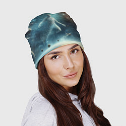Шапка Человек и космос - нейроарт, цвет: 3D-принт — фото 2