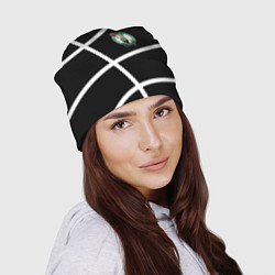 Шапка Boston Celtics black, цвет: 3D-принт — фото 2