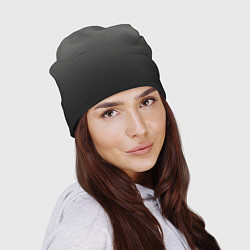 Шапка Градиент металлический тёмно-серый, цвет: 3D-принт — фото 2