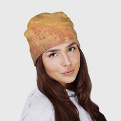 Шапка Абстракция - red and yellow spots, цвет: 3D-принт — фото 2