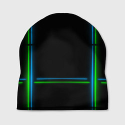 Шапка Neon green light blue, цвет: 3D-принт