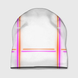 Шапка Neon white orange pink, цвет: 3D-принт