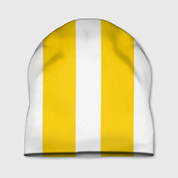 Шапка Color yellow white line