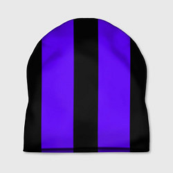Шапка Color purple black stripes