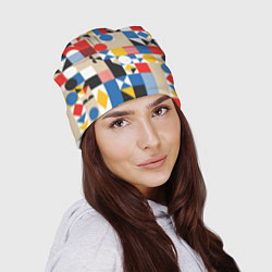 Шапка Геометрический балаган, цвет: 3D-принт — фото 2