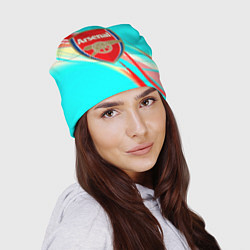 Шапка Arsenal stripes, цвет: 3D-принт — фото 2