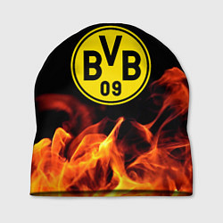 Шапка Borussia огонь текстура, цвет: 3D-принт