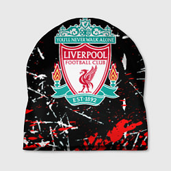Шапка Liverpool штрихи красок, цвет: 3D-принт