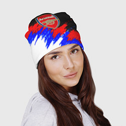 Шапка Арсенал краски триколор, цвет: 3D-принт — фото 2