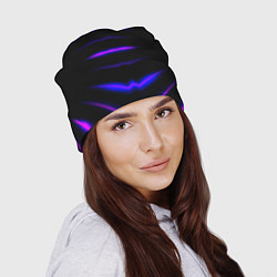 Шапка Color black neon, цвет: 3D-принт — фото 2