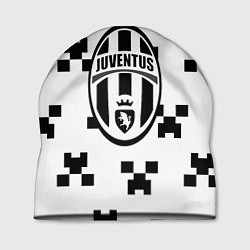 Шапка Juventus x minecraft pattern, цвет: 3D-принт