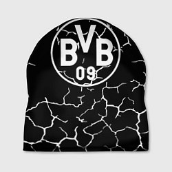 Шапка Borussia черно белые, цвет: 3D-принт