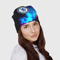 Шапка Челси неоновый космос, цвет: 3D-принт — фото 2