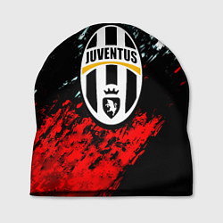 Шапка Juventus краски штрихи текстура, цвет: 3D-принт