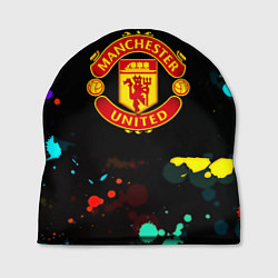 Шапка Манчестер Юнайтед краски неон, цвет: 3D-принт