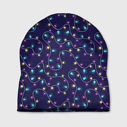 Шапка Новогодние гирлянды, цвет: 3D-принт